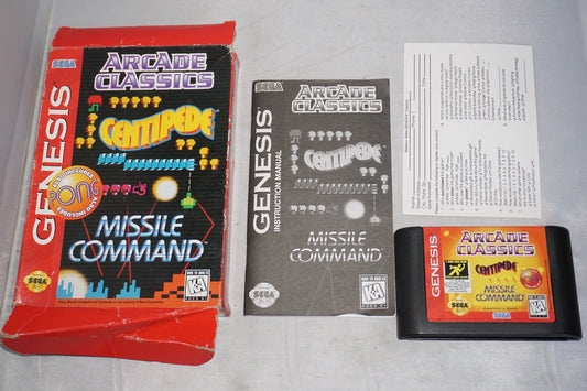 Arcade Classics (Sega Genesis) Complete in Box w/ Reg Card