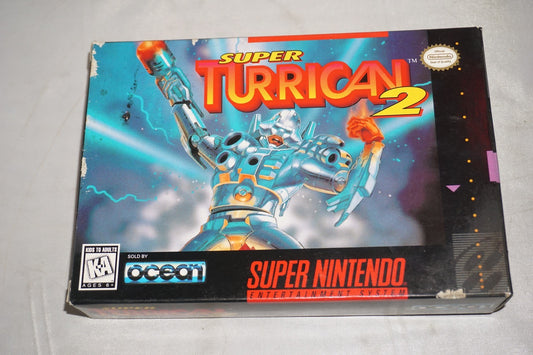 Super Turrican 2 (Super Nintendo SNES) Complete in Box CIB