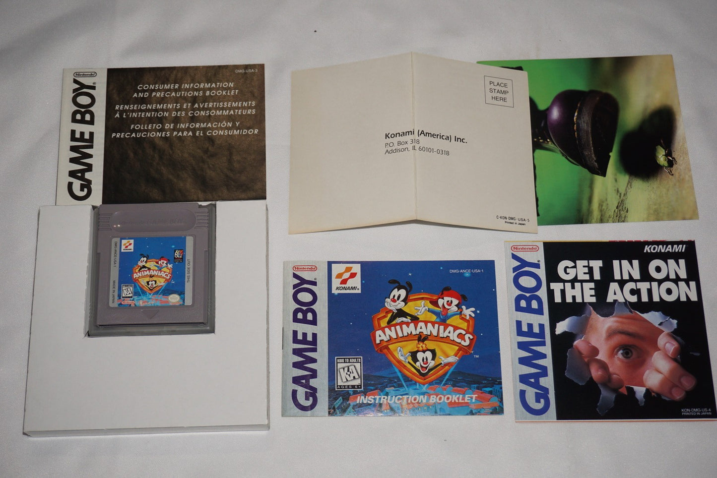 Animaniacs (Nintendo Game Boy) Complete in Box w/ Reg CIB