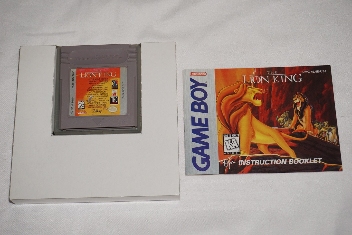 Lion King (Nintendo Game Boy Game Boy) Complete in Box CIB