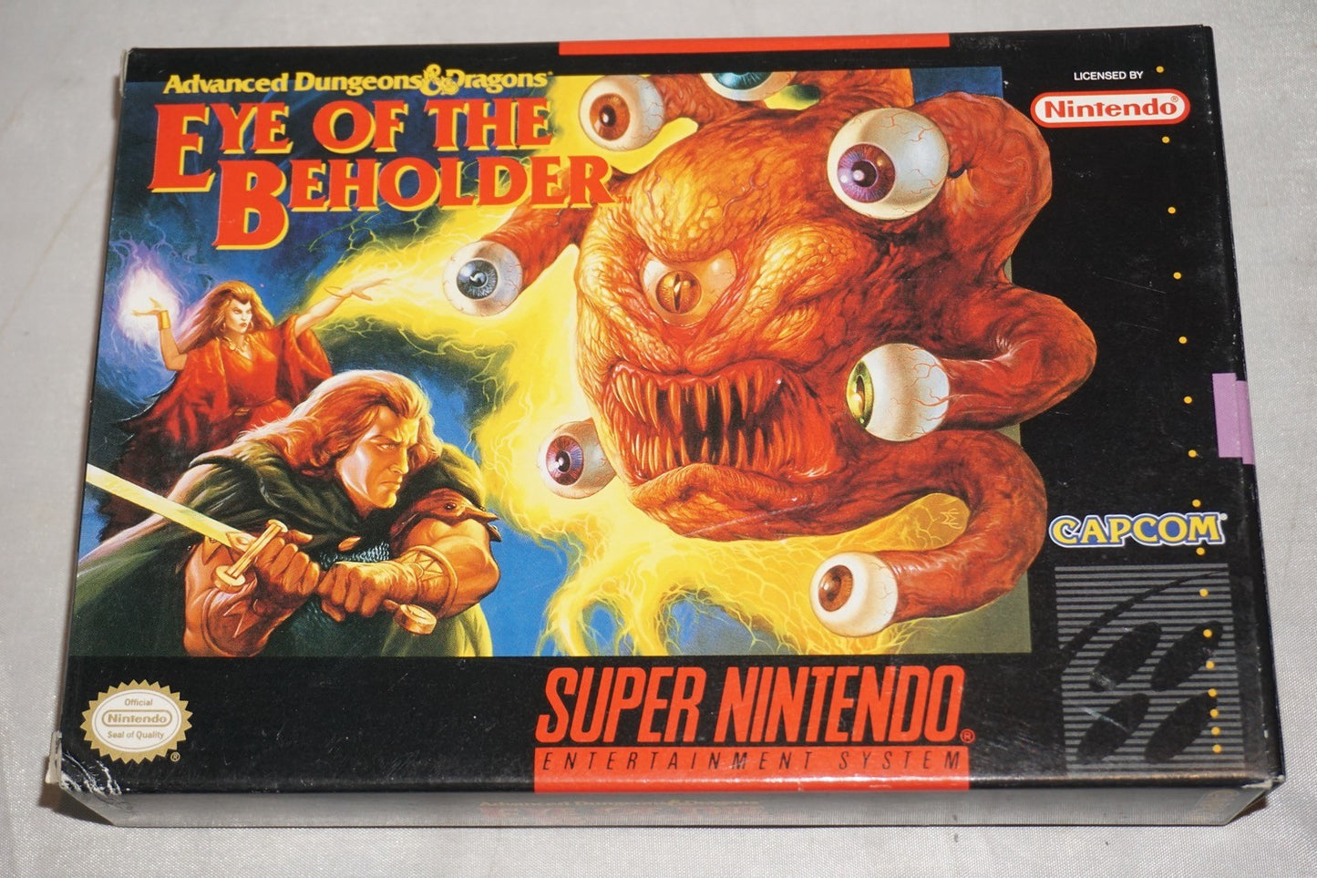 Advanced Dungeons & Dragons Eye of Beholder (Super Nintendo SNES) Complete CIB