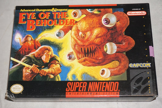 Advanced Dungeons & Dragons Eye of Beholder (Super Nintendo SNES) Complete CIB