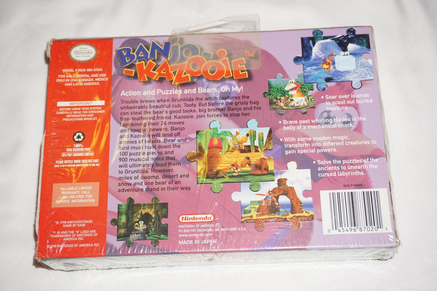 Banjo Kazooie (Nintendo 64 N64) Complete in Box CIB