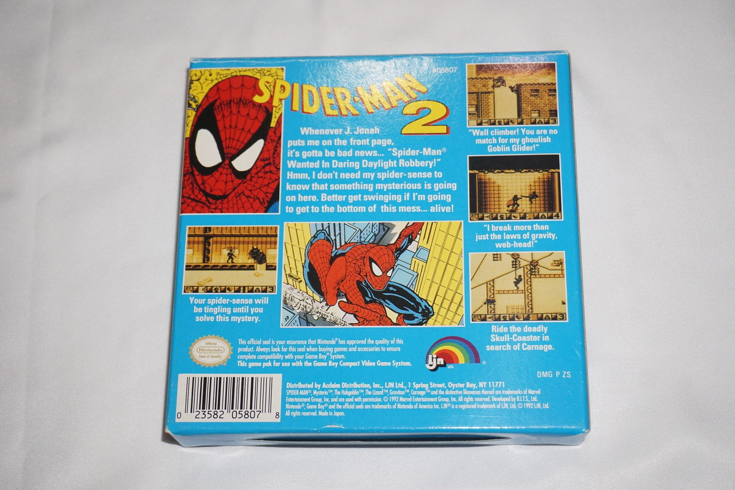 Spider-man 2 (Nintendo Game Boy Gameboy) Complete in Box CIB