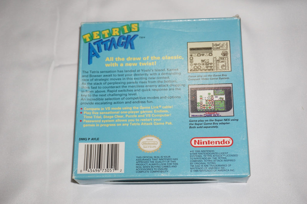 Tetris Attack (Nintendo Game Boy Gameboy) Complete in Box CIB