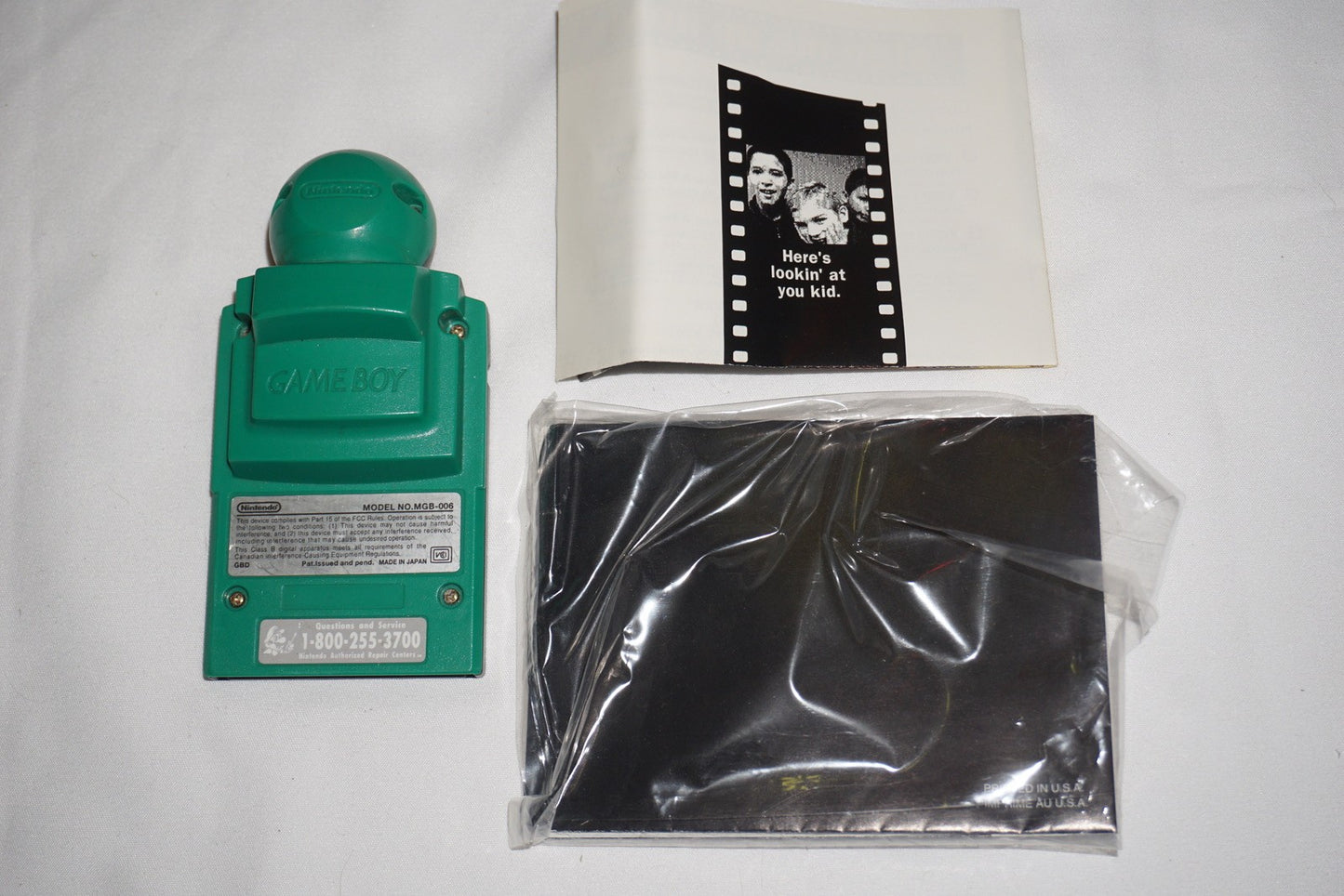 Green Camera (Nintendo Game Boy Gameboy) Complete in Box CIB Tested