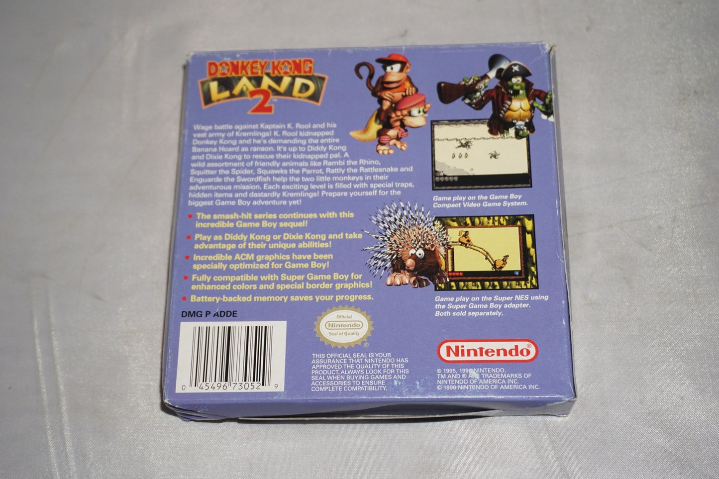 Donkey Kong Land 2 II (Nintendo Gameboy Game Boy GB) Complete CIB