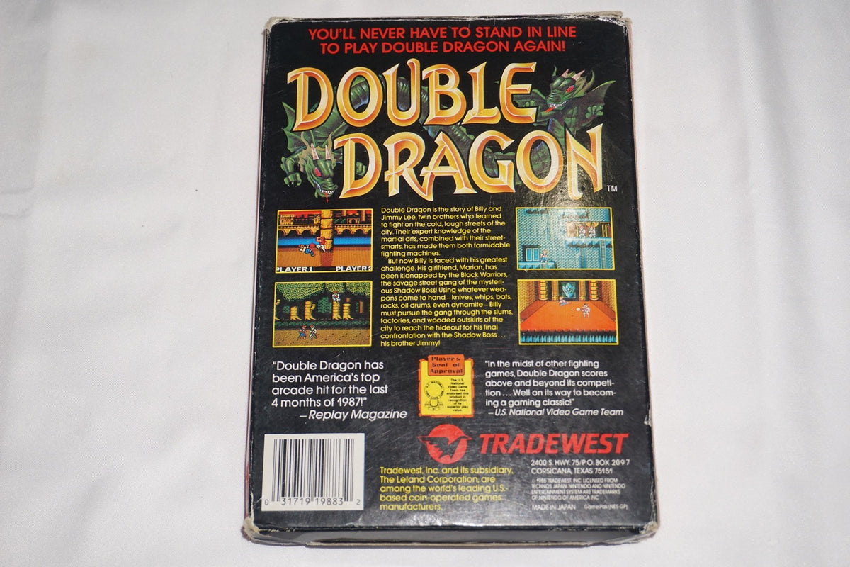 Double Dragon 1 (Nintendo NES) Complete in Box CIB