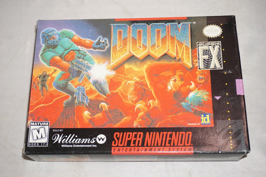 Doom (Super Nintendo SNES) Complete in Box CIB