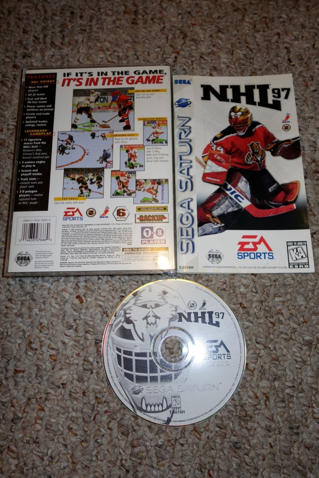 NHL 97 (Sega Saturn, 1996) Complete Hockey