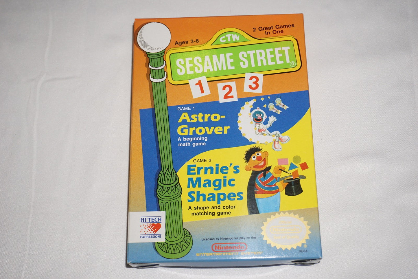 Sesame Street 123 (Nintendo NES) Complete in Box CIB