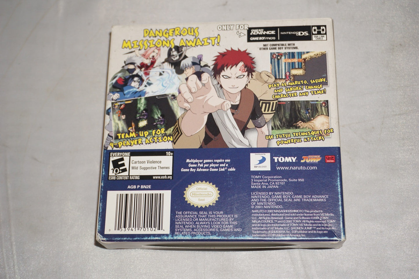 Naruto Ninja Council 2 (Gameboy Advance GBA Game Boy) Complete CIB Authentic