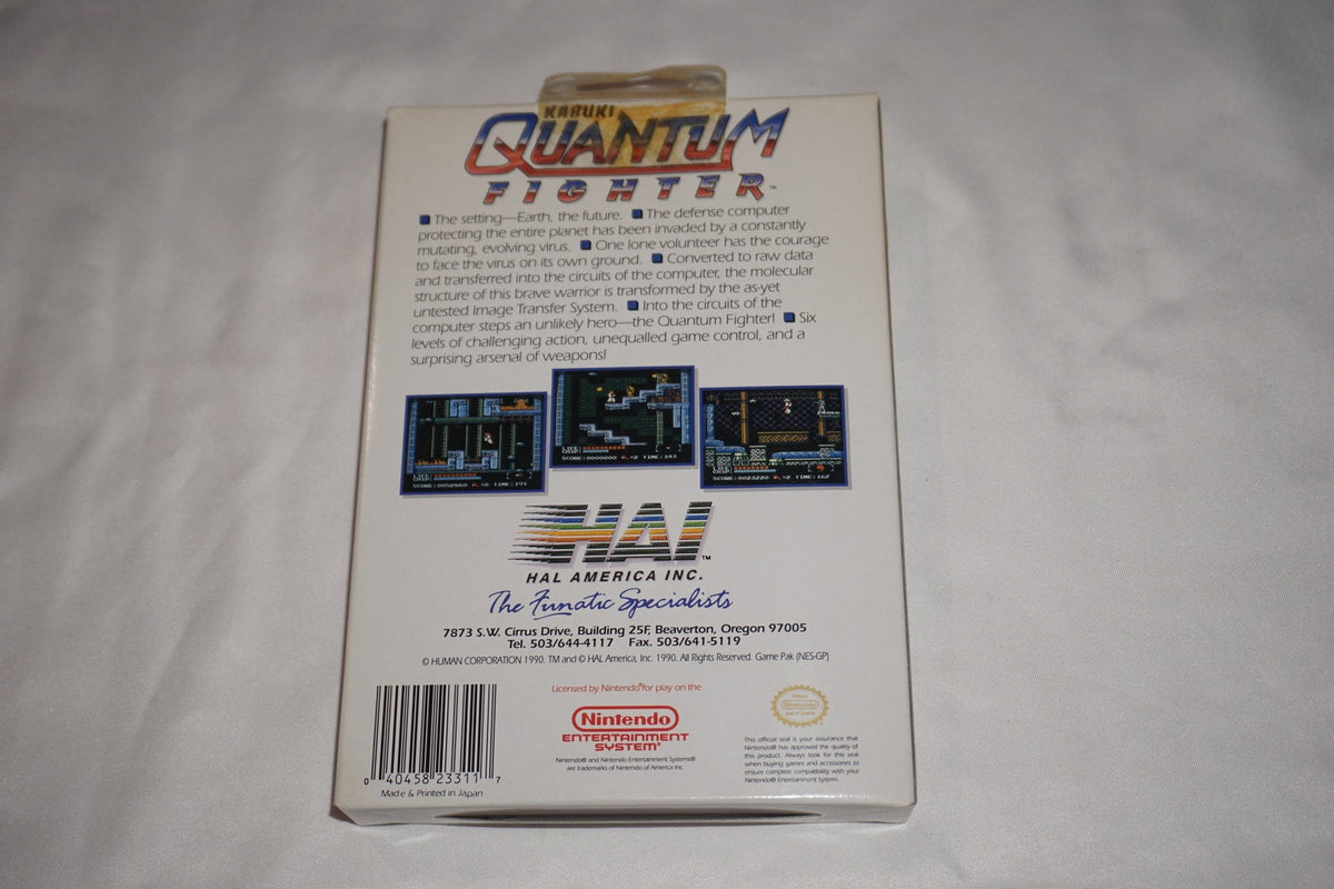Kabuki Quantum Fighter (Nintendo NES) Complete in Box CIB