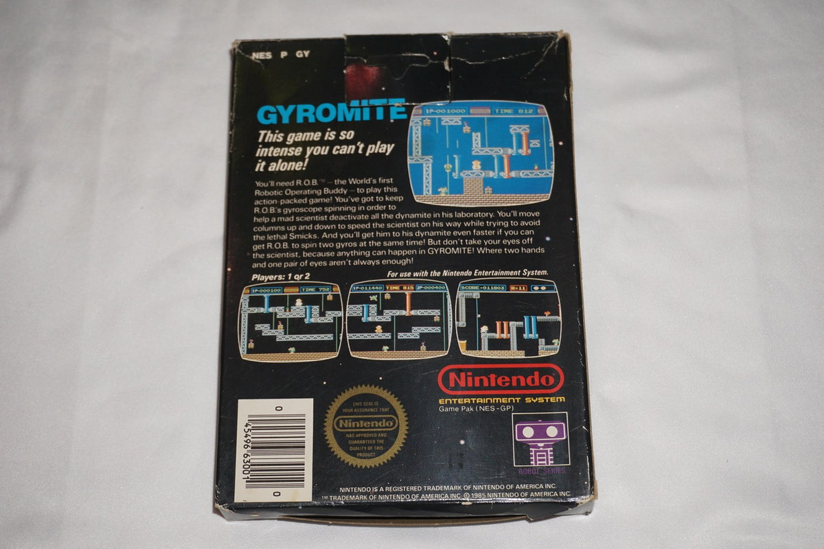 Gyromite (Nintendo NES) Complete in Box CIB