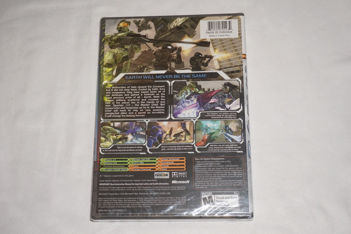 Halo 2 Platinum Hits PH (Microsoft Xbox) NEW Sealed