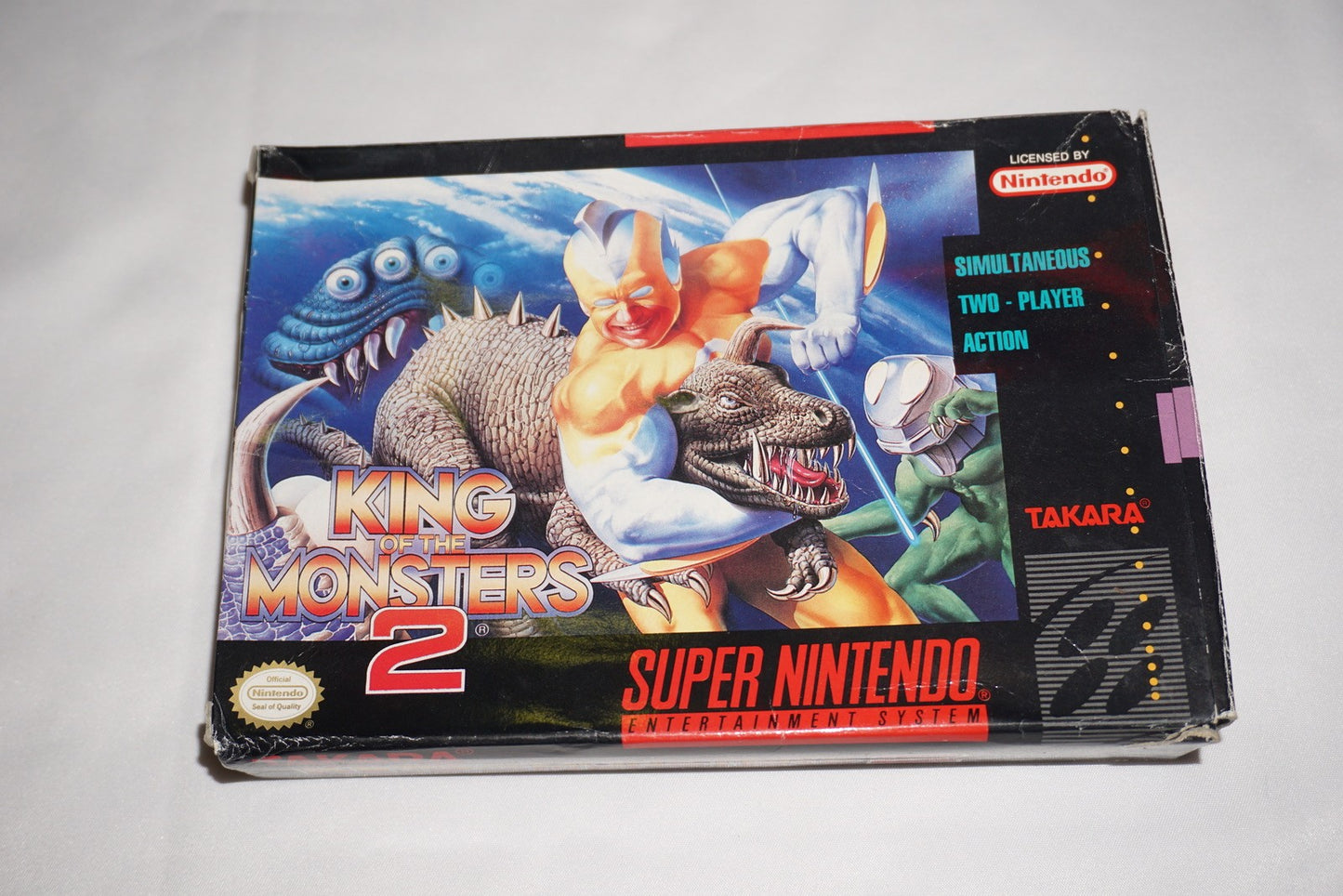 King of Monsters 2 (Super Nintendo SNES) Complete w/ Reg CIB
