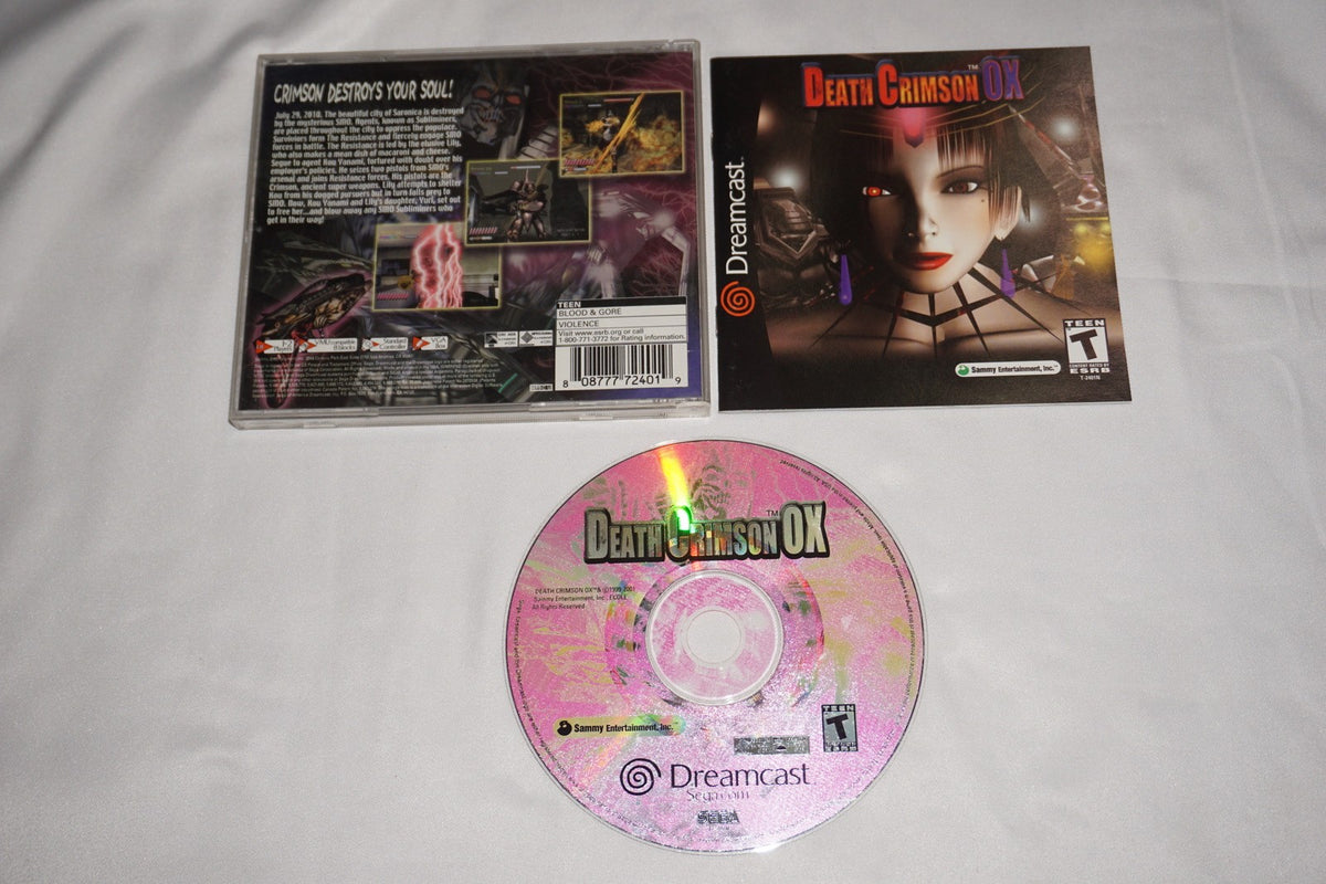 Death Crimson OX (Sega Dreamcast) Complete