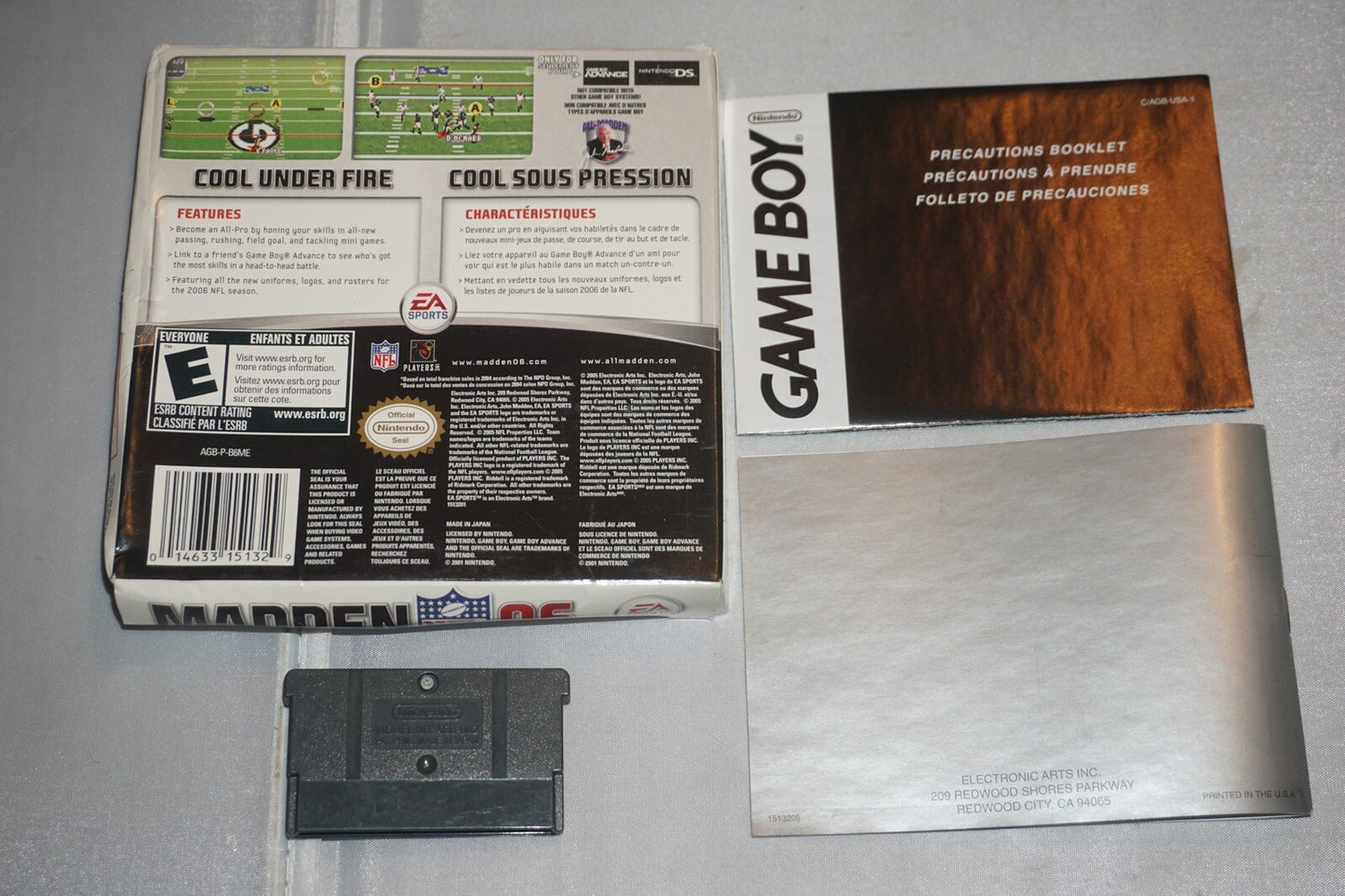 Madden 06 (Nintendo Gameboy Advance Game Boy GBA) Complete CIB