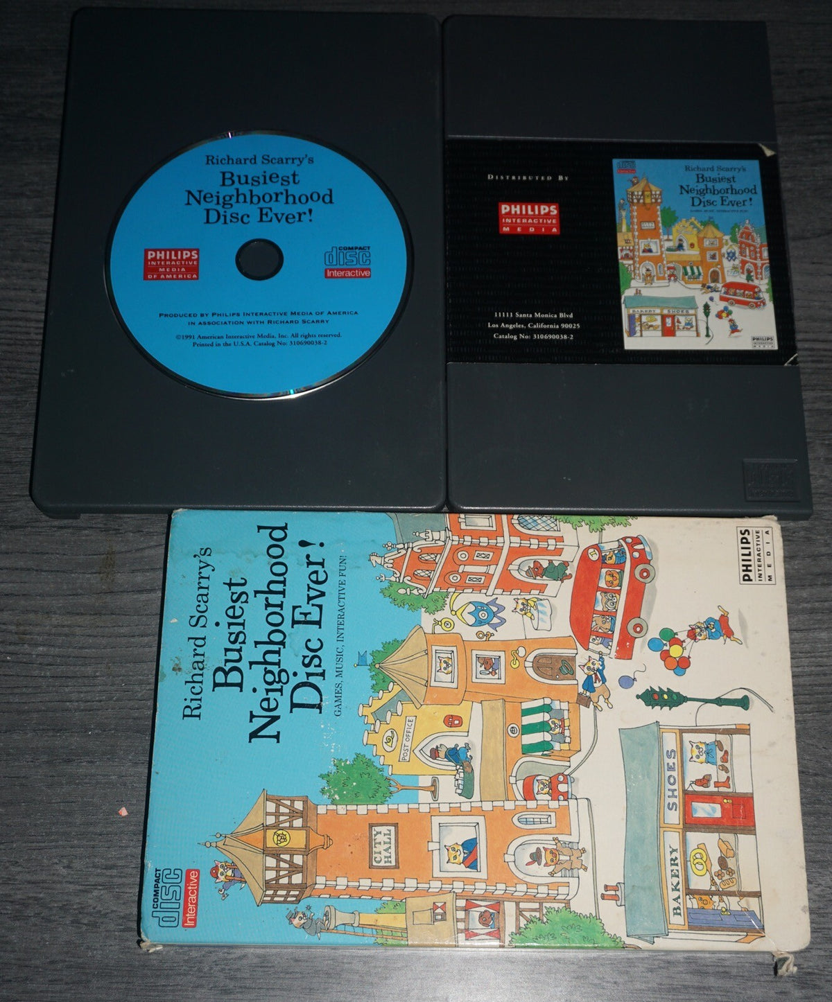 Richard Scarry's Best Neighborhood Disc Ever Phillips CD-i Complete BLUE Variant