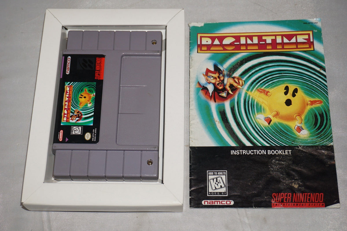 Pac In Time (Super Nintendo SNES) Complete in Box CIB