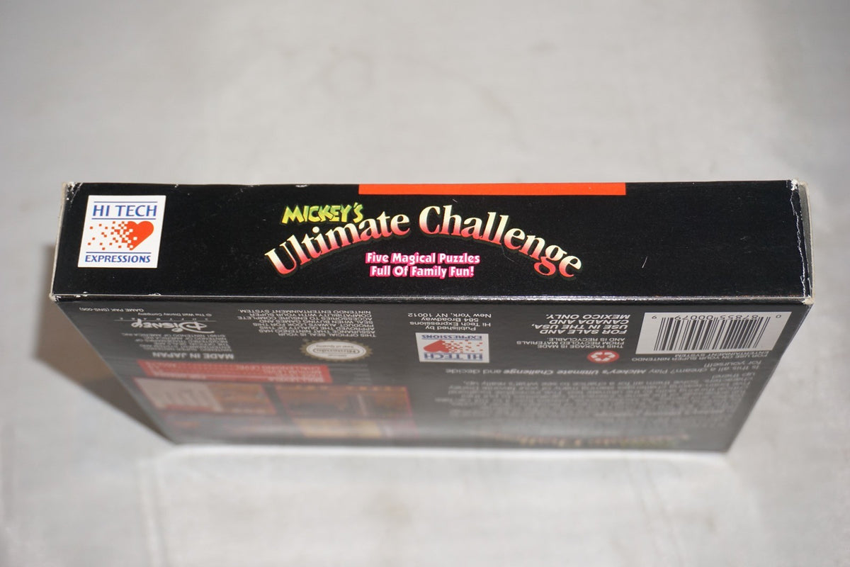 Mickey's Ultimate Challenge (Super Nintendo SNES) Complete in Box CIB