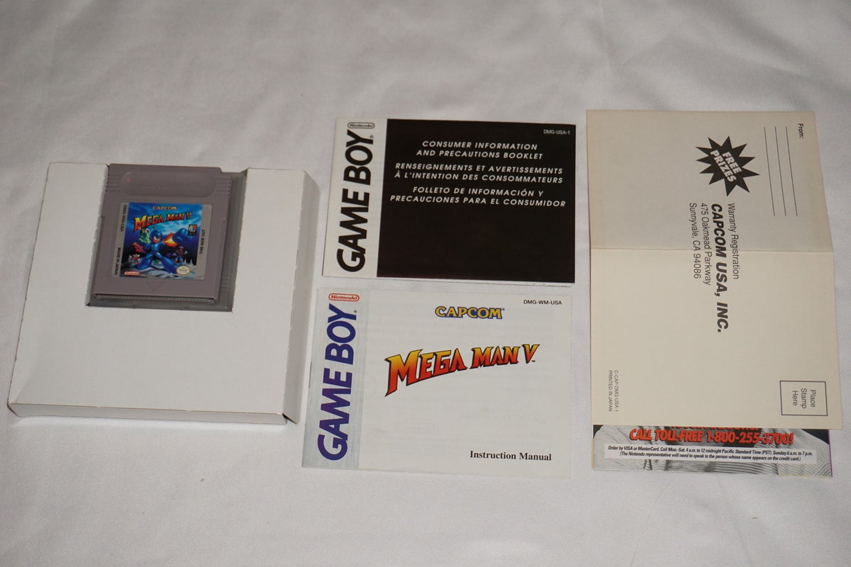 Mega Man V 5 (Nintendo Game Boy Game Boy) Complete in Box w/ Reg CIB Tested