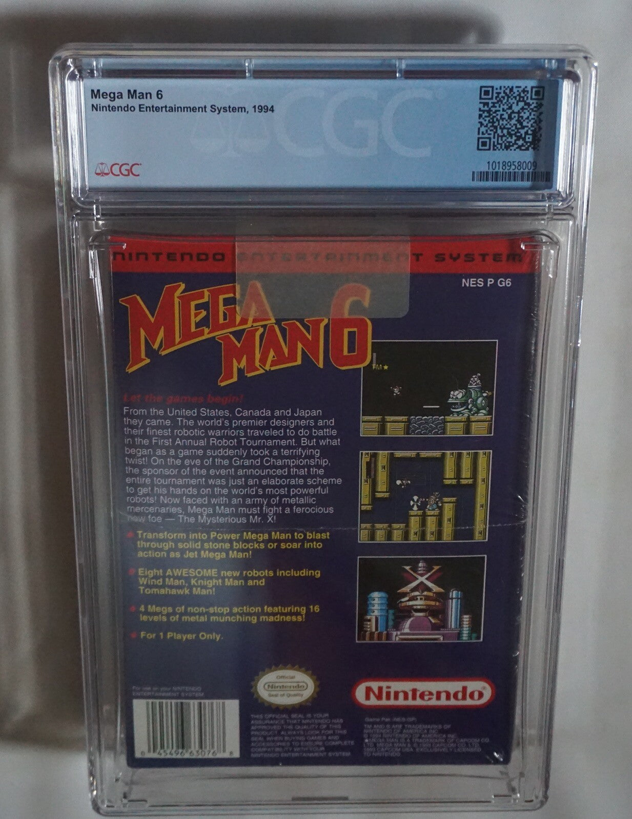 Mega Man 6 (Nintendo NES) CGC 8.0 A+ NEW Sealed
