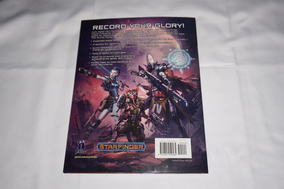 Starfinder Player Character Folio NEW Sealed