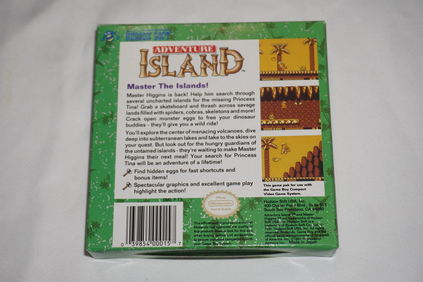 Adventure Island (Nintendo Game Boy Game Boy) Complete in Box CIB