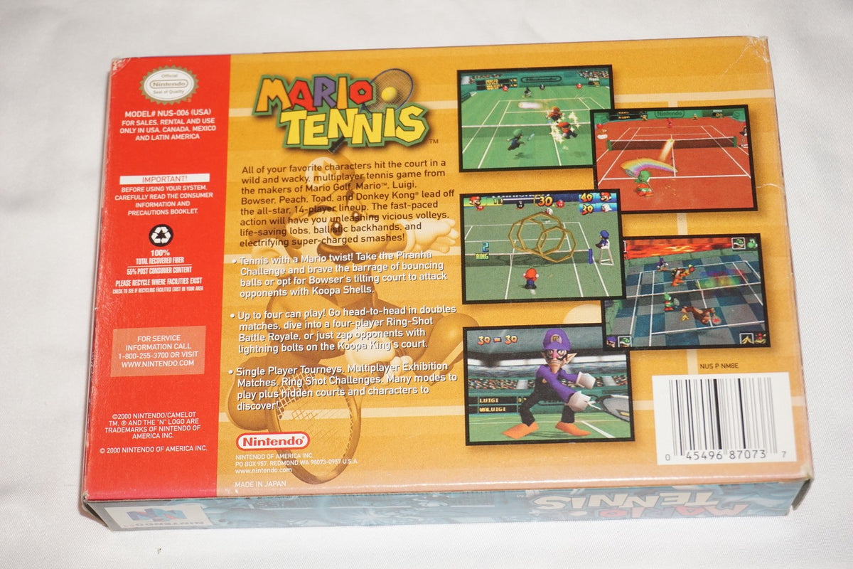 Mario Tennis (Nintendo 64 N64) Complete in Box CIB