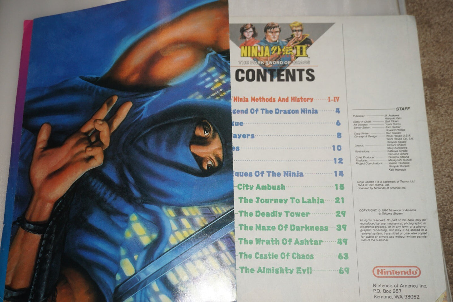 Sg2/Np15 Ninja Gaiden II 2 15 Nintendo Power Magazine #7 Poster