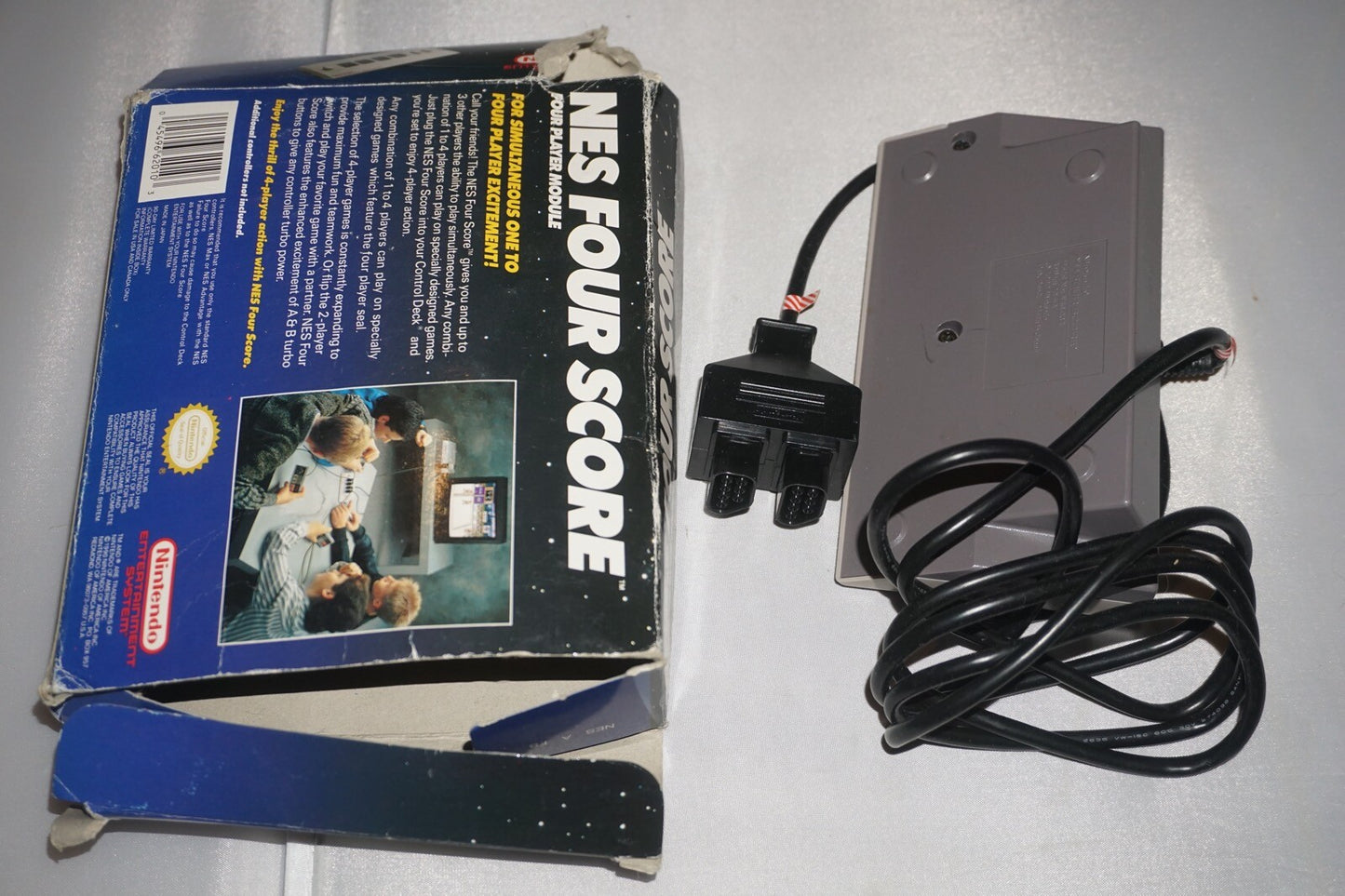 4 Four Score Multi Player Adapter (Nintendo NES) with Box Official OEM