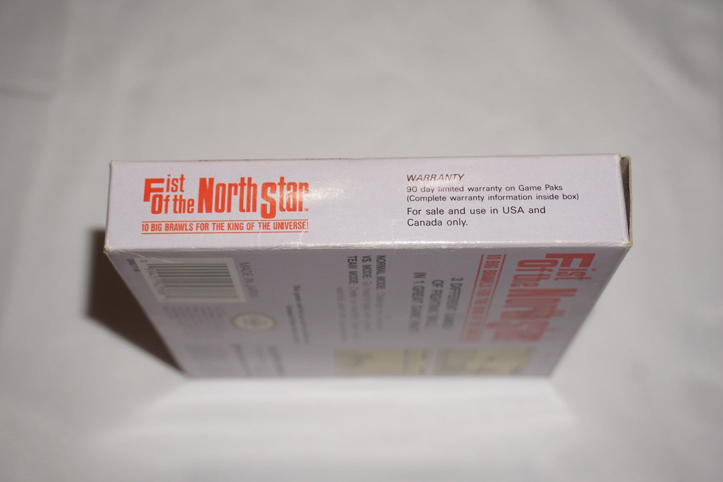 Fist of the North Star (Nintendo Game Boy Gameboy) Complete in Box CIB