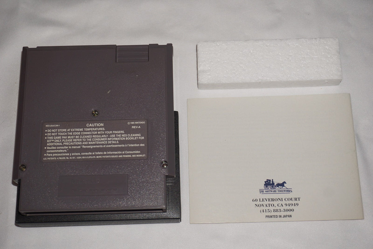 Mario is Missing (Nintendo NES) Complete in Box CIB