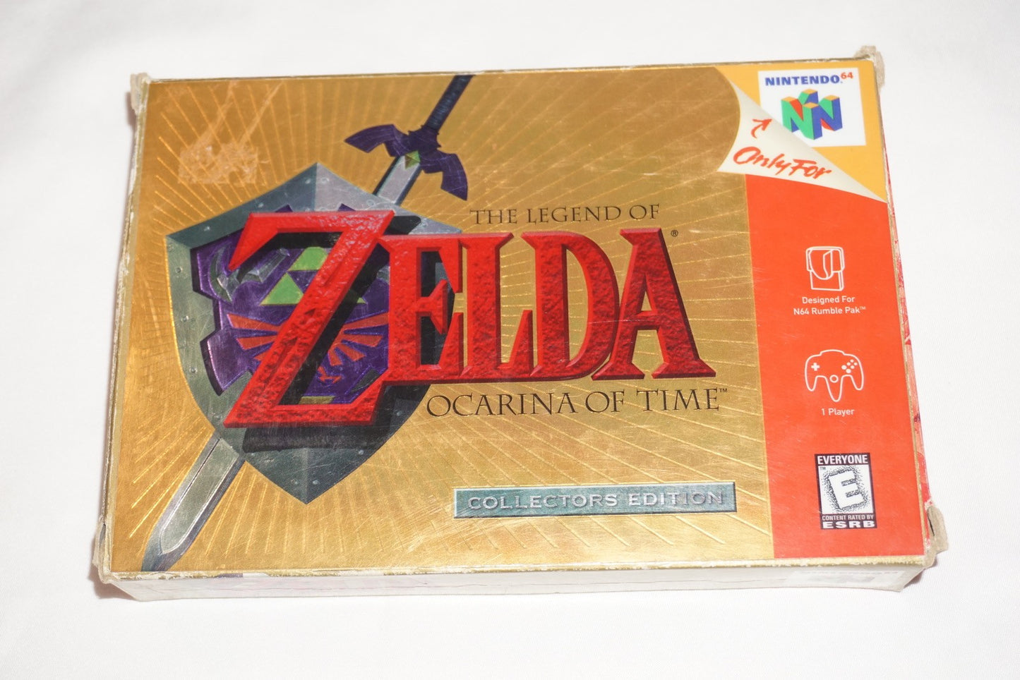 Legend of Zelda Ocarina of Time Collector's Gold (Nintendo 64 N64) Complete CIB