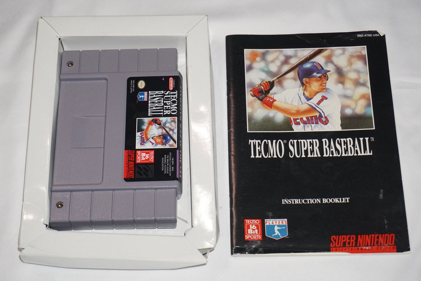 Tecmo Super Baseball (Super Nintendo SNES) Complete in Box CIB