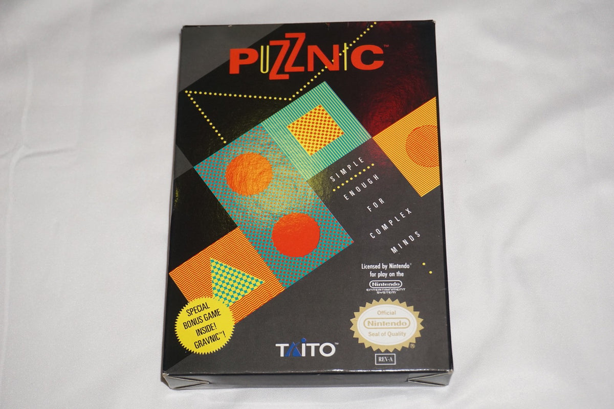Puzznic (Nintendo NES) Complete in Box w/ Reg CIB