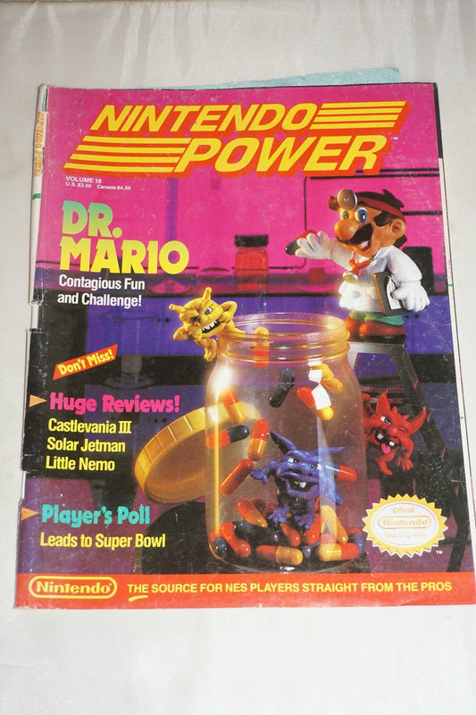 Nintendo Power Vol 18 Dr Mario Magazine #11 Poster
