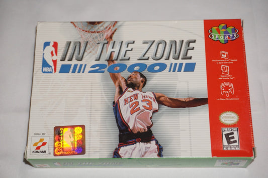 NBA In the Zone 2000 (Nintendo 64 N64) Complete in Box CIB Authentic