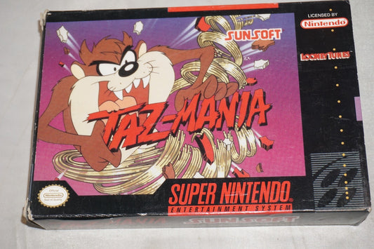 Taz Mania (Super Nintendo SNES) Complete in Box CIB