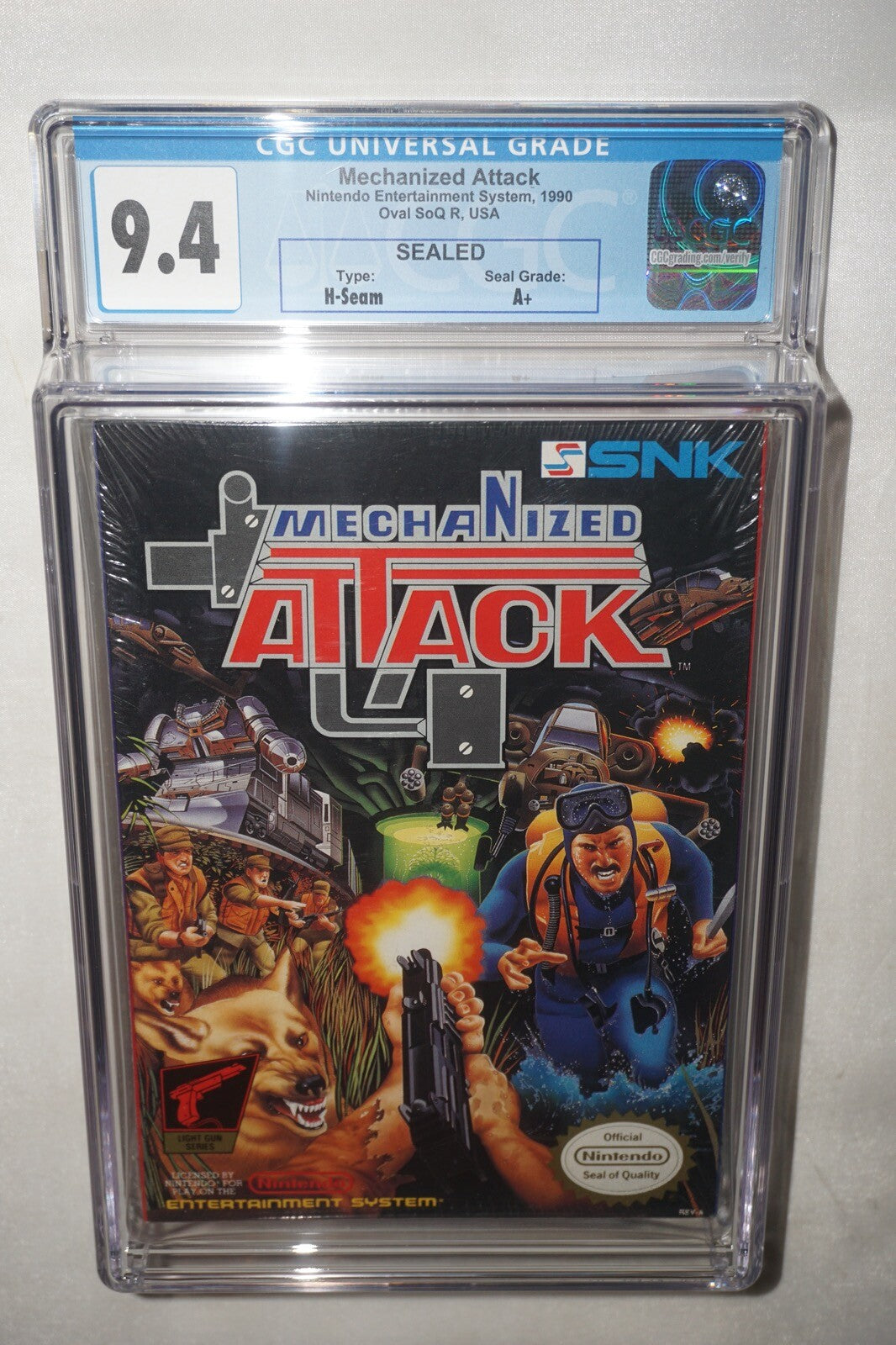 Mechanized Attack (Nintendo NES) CGC 9.4 A+ NEW Sealed