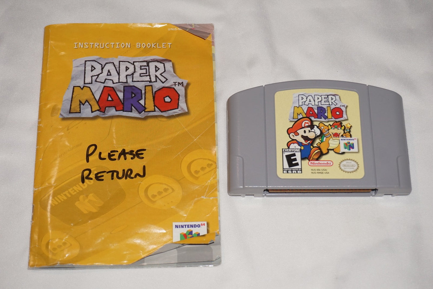 Paper Mario (Nintendo 64 N64) Complete in Box CIB Authentic