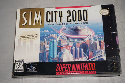 Simcity 2000 (Super Nintendo SNES) Complete in Box CIB