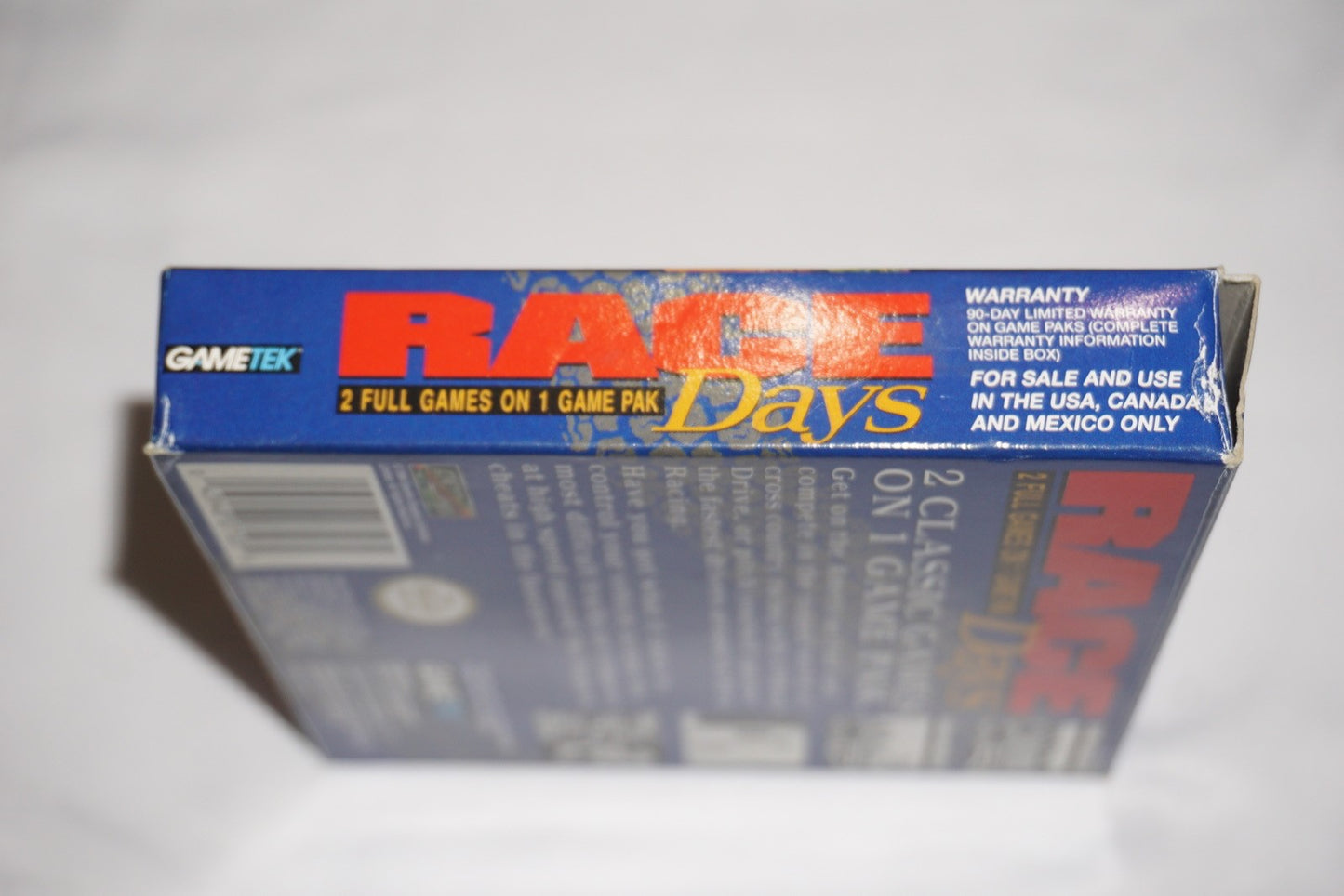 Race Days (Nintendo Game Boy Gameboy) Complete in Box CIB