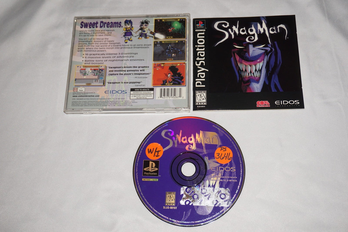 Swagman (Sony Playstation 1 ps1) Complete