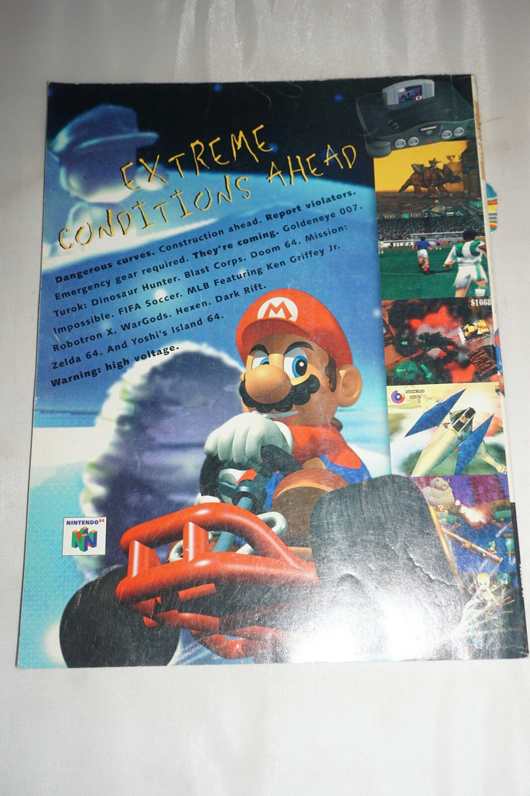 Nintendo Power Vol 93 Mario Kart 64 Magazine #3 Poster