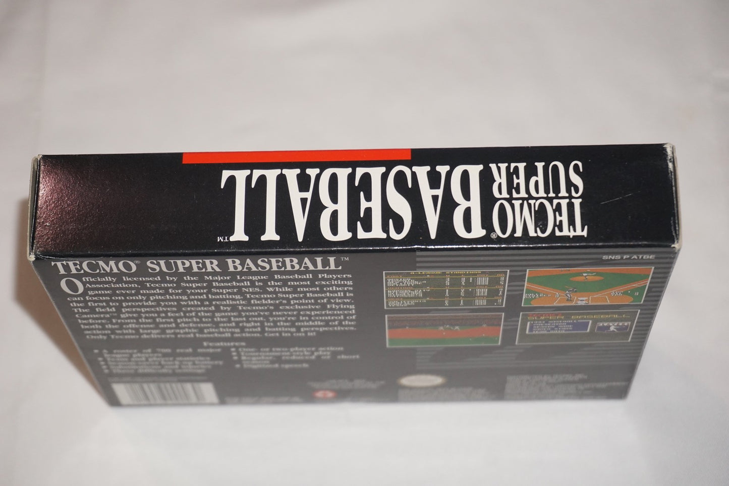 Tecmo Super Baseball (Super Nintendo SNES) Complete in Box CIB