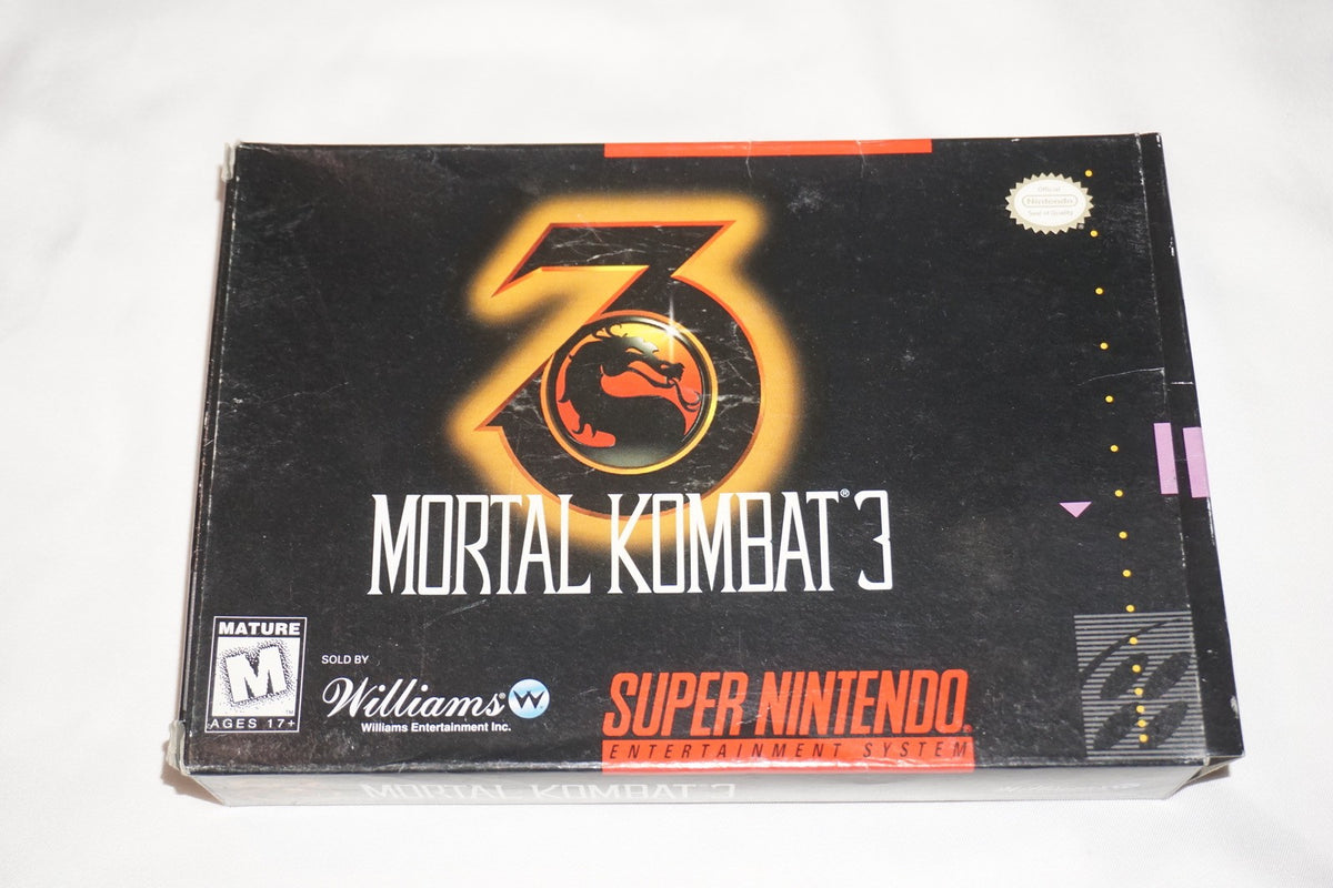 Mortal Kombat 3 III (Super Nintendo SNES) Complete in Box w/ Reg CIB