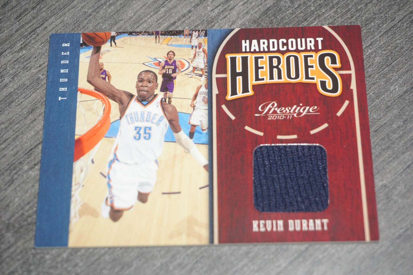 Kevin Durant Hardcourt Heroes Prestige 2010-11 38/50 #2 Swatch
