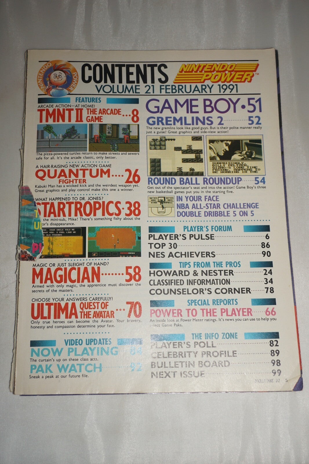 Nintendo Power Vol 21 Star Tropics Magazine #7 Poster